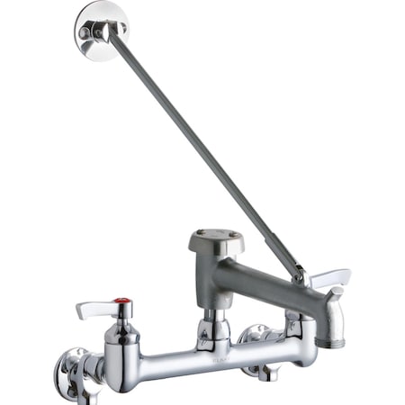 Elkay Elkay Wall Mnt 8In, Bucket Hk 7In Spt Rough, Lvr Hndl, 2In, Shut LK940BR07L2S